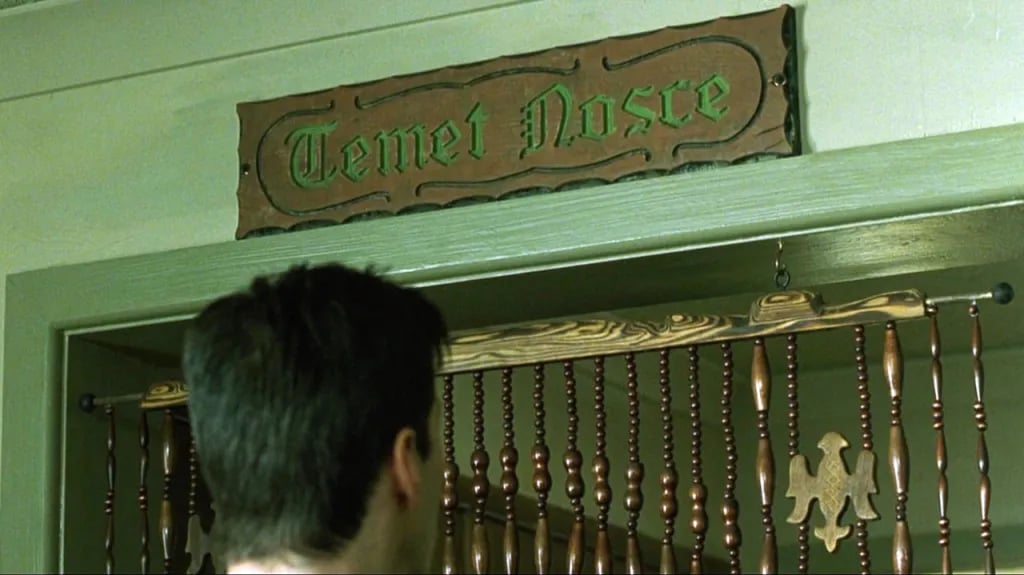 Oracle scene from The Matrix